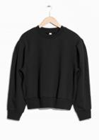 Other Stories Puff Sleeve Cotton Sweatshirt