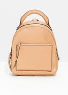 Other Stories Small Leather Backpack - Beige