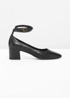 Other Stories Ankle Strap Pumps - Black