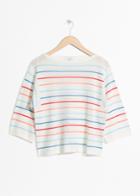 Other Stories Striped Oversized Top - Orange