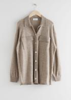 Other Stories Oversized Wool Shirt - Brown
