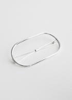 Other Stories Open-frame Hair Clip - Silver