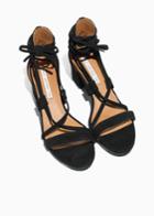 Other Stories Lace Up Heeled Sandals - Black