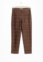 Other Stories Bronze Tone Cropped Trousers