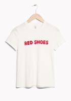 Other Stories Red Shoes Print T-shirt