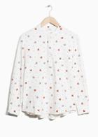 Other Stories Linen Blend Blouse - White