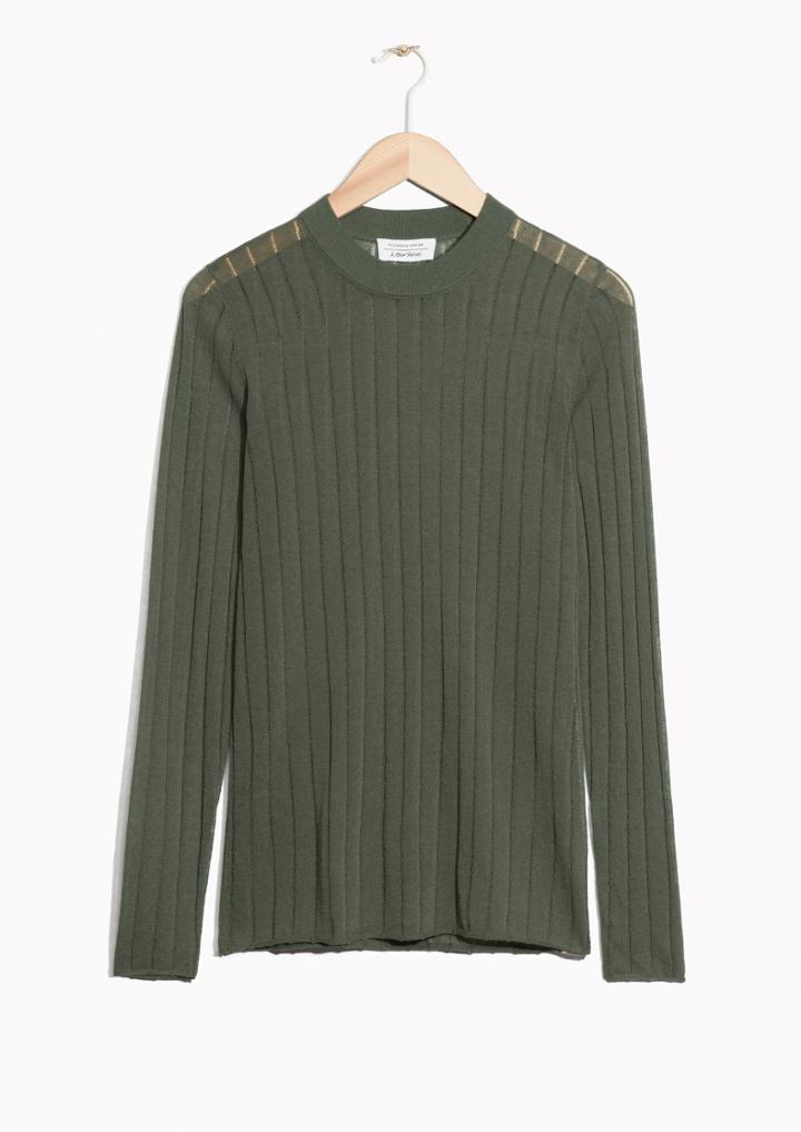 Other Stories Sheer Cotton Sweater