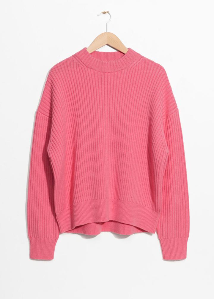 Other Stories Oversized Straight Sweater - Pink