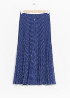 Other Stories Pleated Skirt - Blue