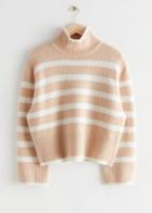 Other Stories Striped Wool Knit Sweater - Beige