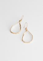 Other Stories Twist Drop Hammered Earrings - Gold