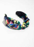Other Stories Tropical Twist Knot Headband - Black