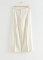 Other Stories Tailored Low-waisted Trousers - White