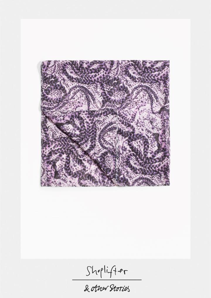 Other Stories Shoplifter Ready Or Knot Silk Scarf