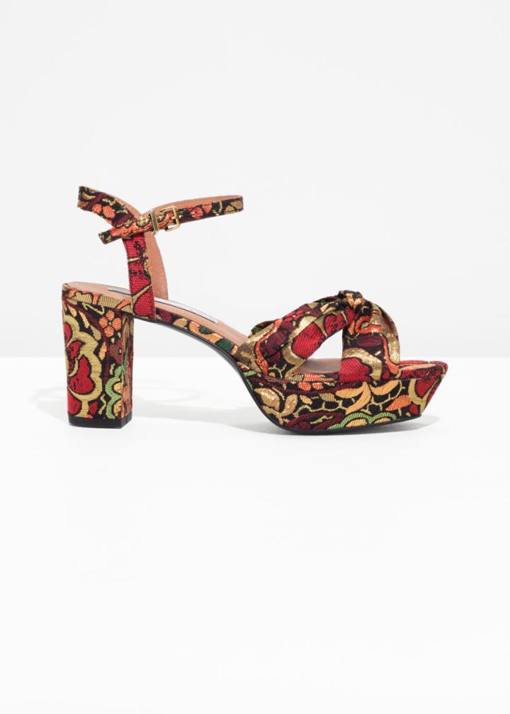 Other Stories Platform Sandals - Gold