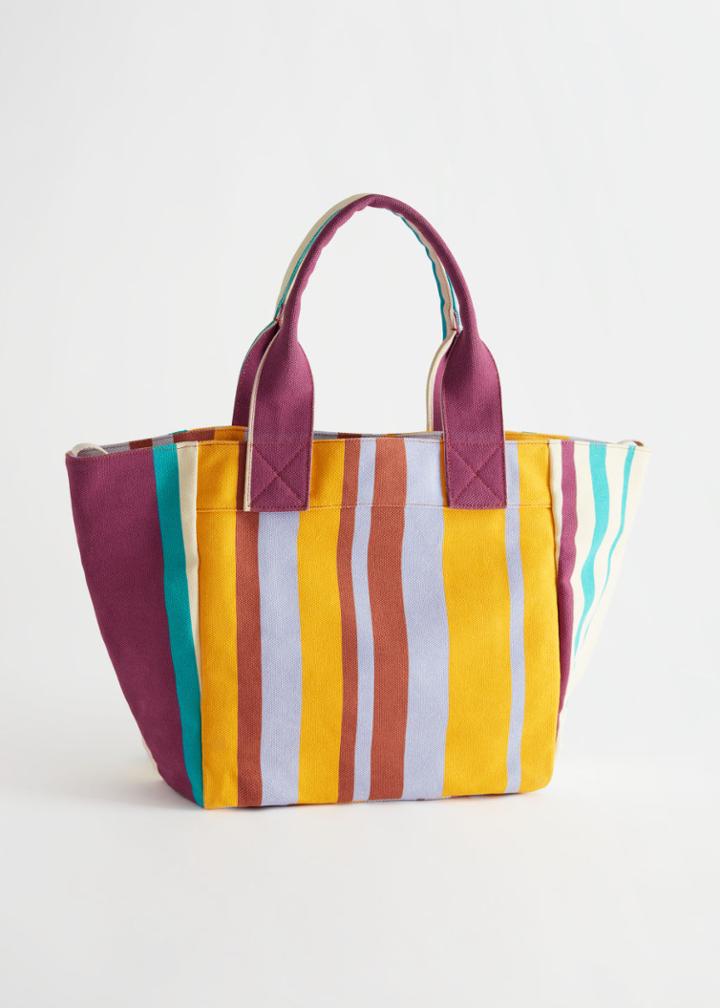 Other Stories Large Beach Tote Bag - Beige