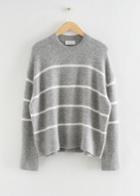 Other Stories Relaxed Soft Wool Crewneck Sweater - Grey