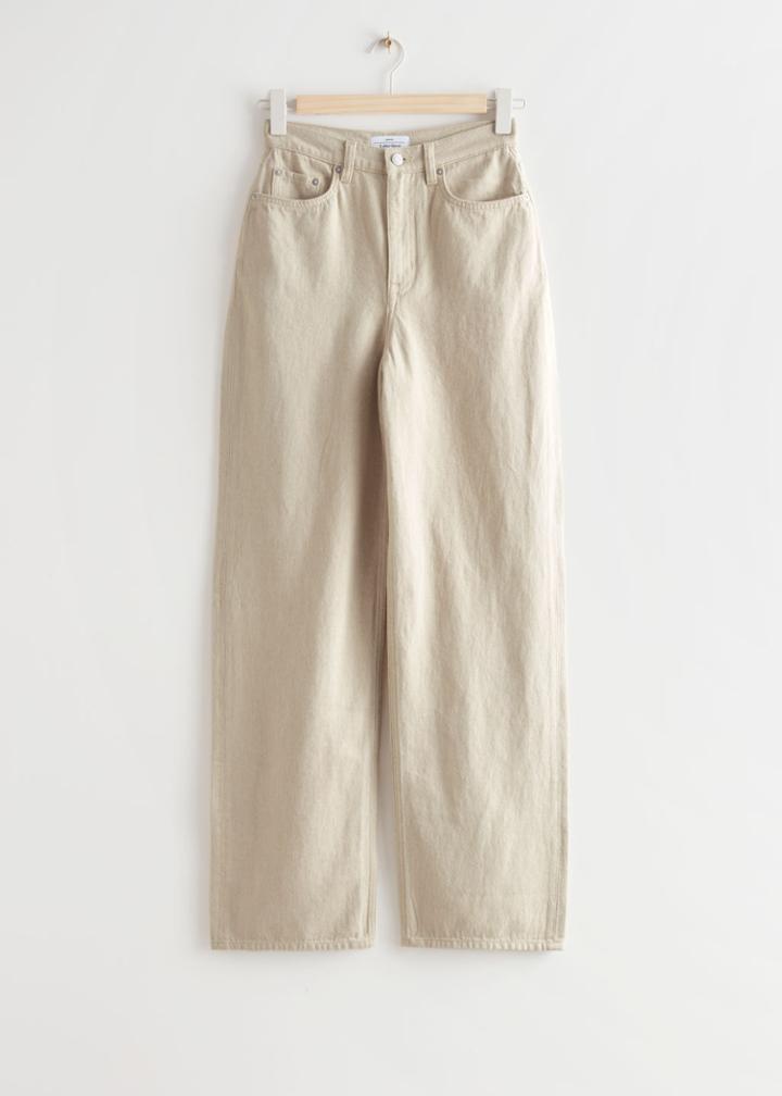 Other Stories Dear Cut Jeans - Beige