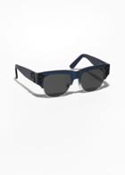 Other Stories Marble Acetate Sunglasses - Black