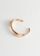 Other Stories Open Cuff Bracelet - Gold