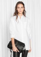 Other Stories Oversized Organic Cotton Shirt - White