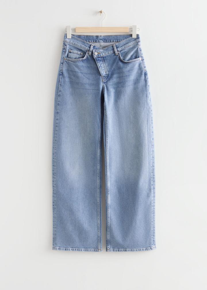 Other Stories Wide Wrap Jeans - Blue