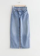 Other Stories Wide Wrap Jeans - Blue