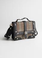 Other Stories Structured Small Accordion Bag - Blue
