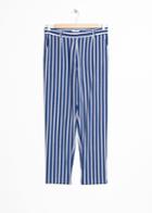 Other Stories Striped Tailored Trousers - Blue