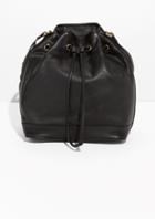 Other Stories Sauvage Leather Bucket Bag