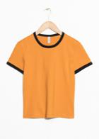 Other Stories Coloured Ringer Tee - Yellow