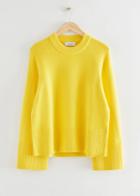 Other Stories Oversized Raglan Sleeve Sweater - Yellow