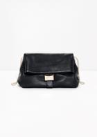 Other Stories Soft Leather Fold Over Cross Body Bag