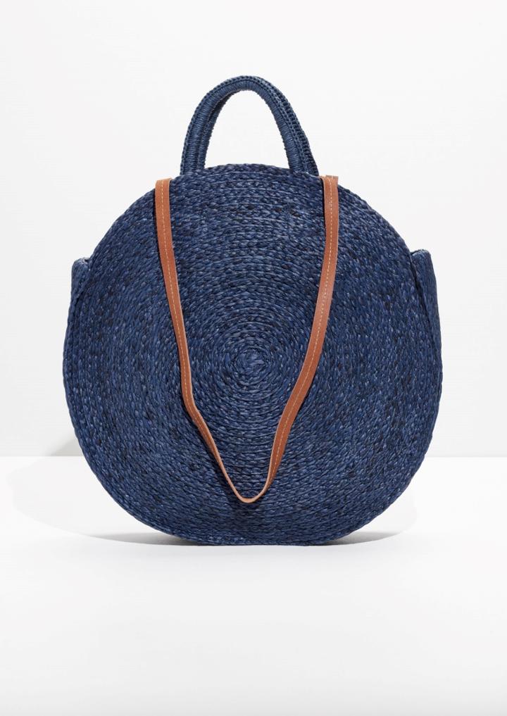Other Stories Straw Circle Bag
