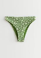 Other Stories Printed Bikini Bottoms - Green