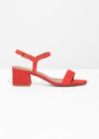 Other Stories Strappy Heeled Sandals - Red