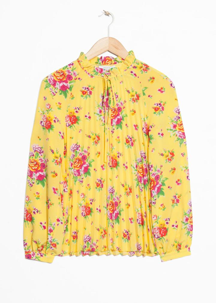 Other Stories Pleated Blouse - Yellow