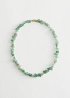 Other Stories Short Gemstone Necklace - Green