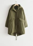 Other Stories Oversized Hooded Parka - Green