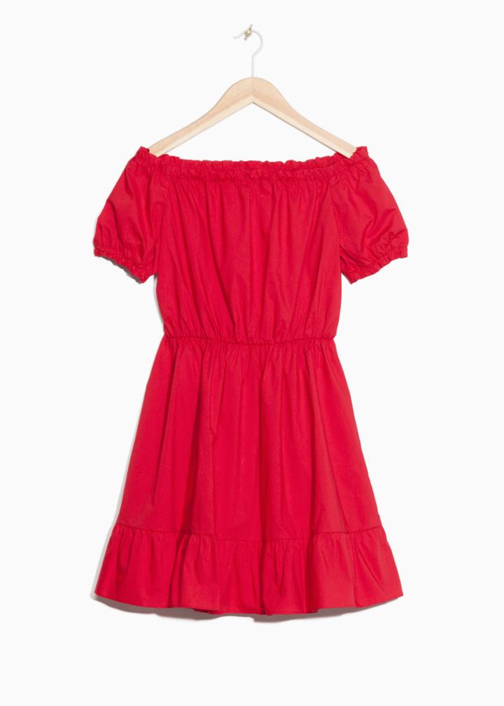 Other Stories Off-shoulder Dress - Red