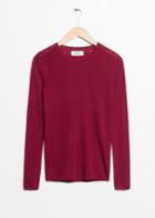 Other Stories Wool Knit Sweater - Red
