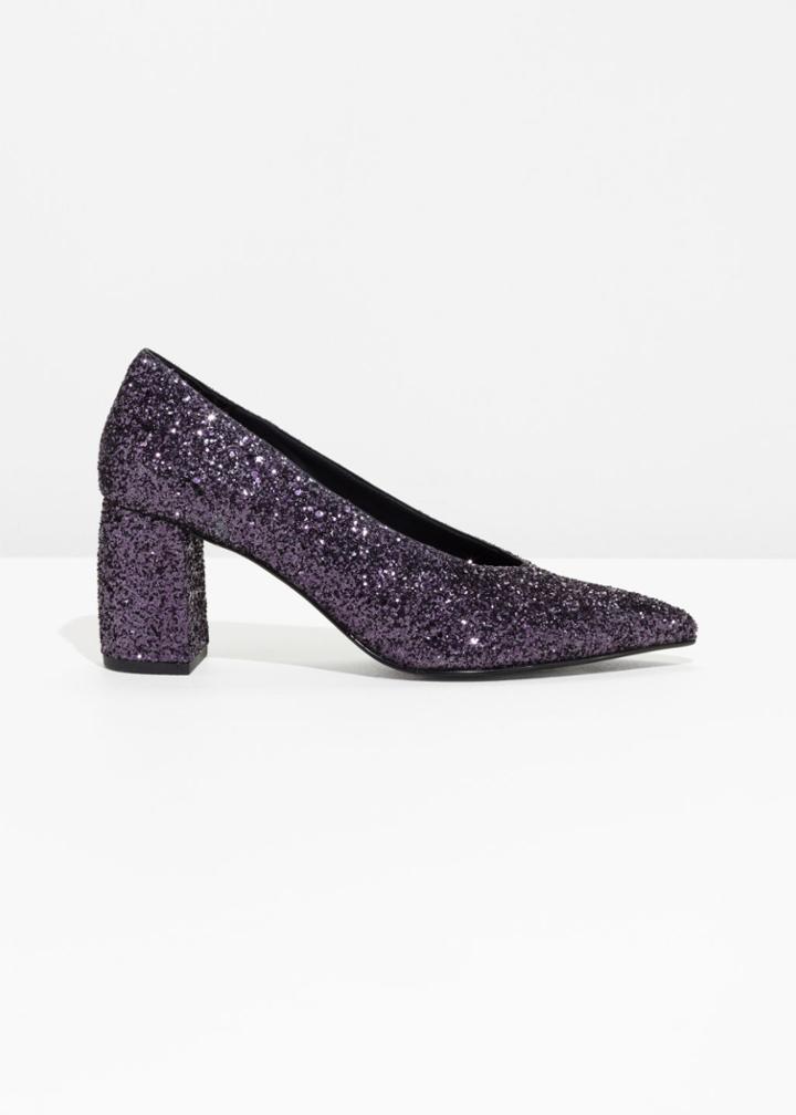 Other Stories Suede Pumps - Pink