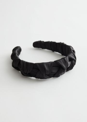 Other Stories Twisted Alice Headband - Black
