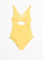 Other Stories Cutout Swimsuit - Yellow