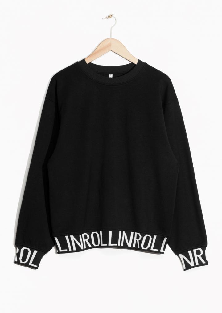Other Stories Rollin Texted Sweatshirt