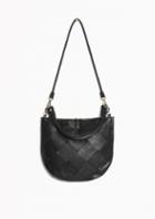 Other Stories Braided Leather Round Hobo