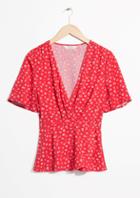 Other Stories Mini Floral Print Blouse