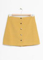 Other Stories Mini Skirt With Button Closure - Yellow