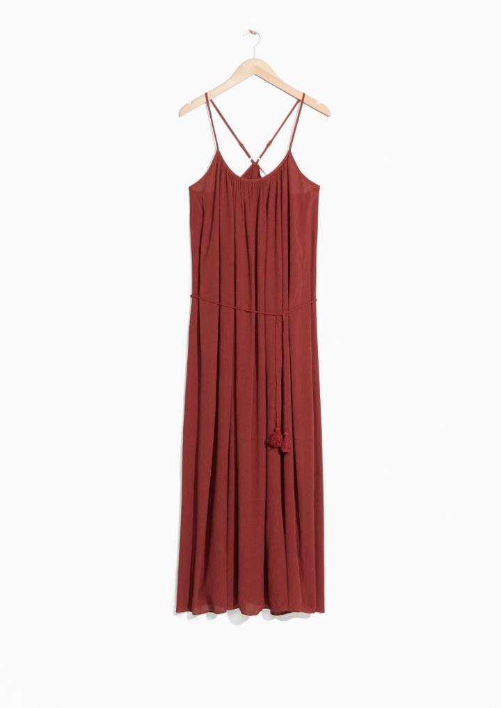 Other Stories Draping Tassel Belt Maxi