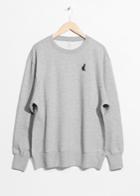 Other Stories Oversized Patch Pullover - Grey